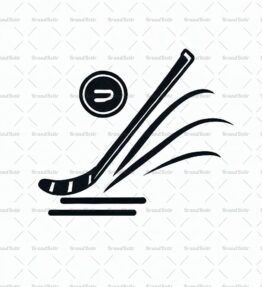 Hockeyschläger und Puck